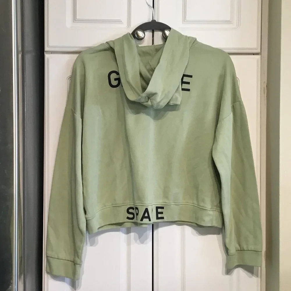 SR "Give Me Space" Sage Green Hoodie - Picture 3 of 5